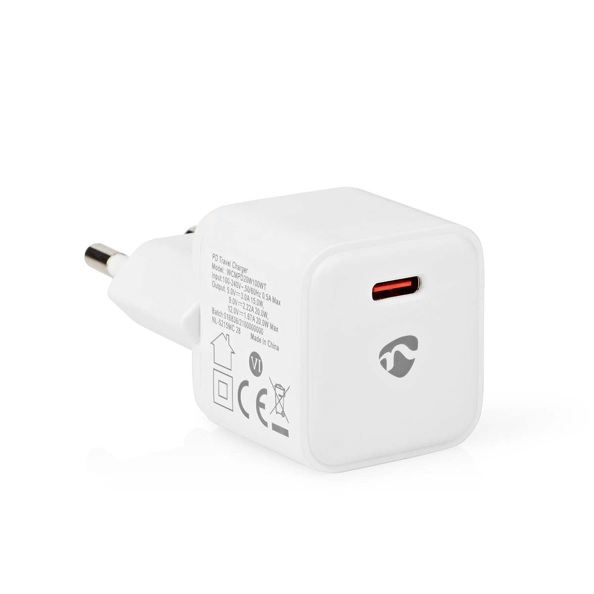 Netzladegerät | 20 W | Schnellladefunktion | 1.67 A / 2.22 A / 3.0 A | Anzahl der Ausgänge: 1 | USB-C™ | Automatische Spannungswahl