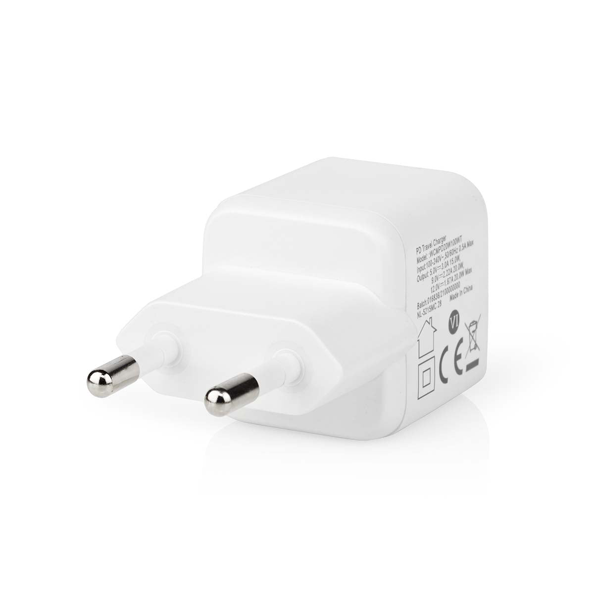 Netzladegerät | 20 W | Schnellladefunktion | 1.67 A / 2.22 A / 3.0 A | Anzahl der Ausgänge: 1 | USB-C™ | Automatische Spannungswahl