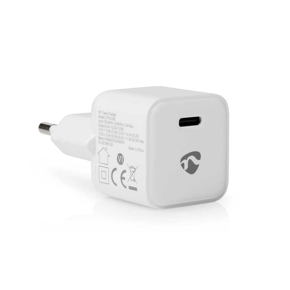 Netzladegerät | 30 W | Schnellladefunktion | 1.5 / 2.0 / 2.5 / 3.0 A | Anzahl der Ausgänge: 1 | USB-C™ | Automatische Spannungswahl