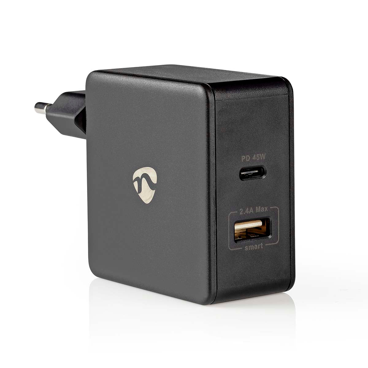 Netzladegerät | 57 W | Schnellladefunktion | 2.25 A / 2.4 / 3.0 A | Anzahl der Ausgänge: 2 | USB-A / USB-C™ | Kein Kabel im Lieferumfang enthalten | Automatische Spannungswahl