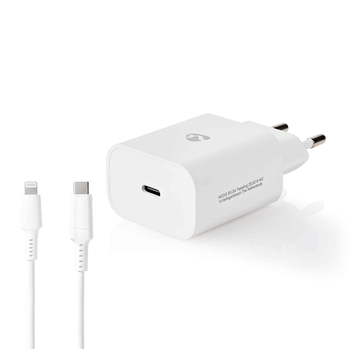 Netzladegerät | 20 W | Schnellladefunktion | 1.67 A / 2.22 A / 3.0 A | Anzahl der Ausgänge: 1 | USB-C™ | Lightning 8-Pin (Lose) Kabel | 1.00 m | Automatische Spannungswahl