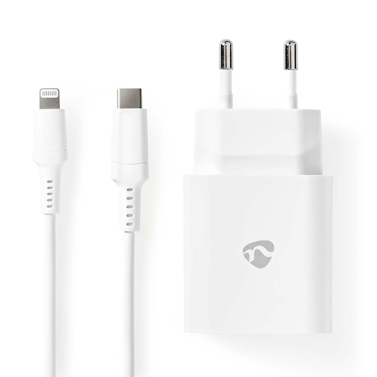 Netzladegerät | 20 W | Schnellladefunktion | 1.67 A / 2.22 A / 3.0 A | Anzahl der Ausgänge: 1 | USB-C™ | Lightning 8-Pin (Lose) Kabel | 1.00 m | Automatische Spannungswahl