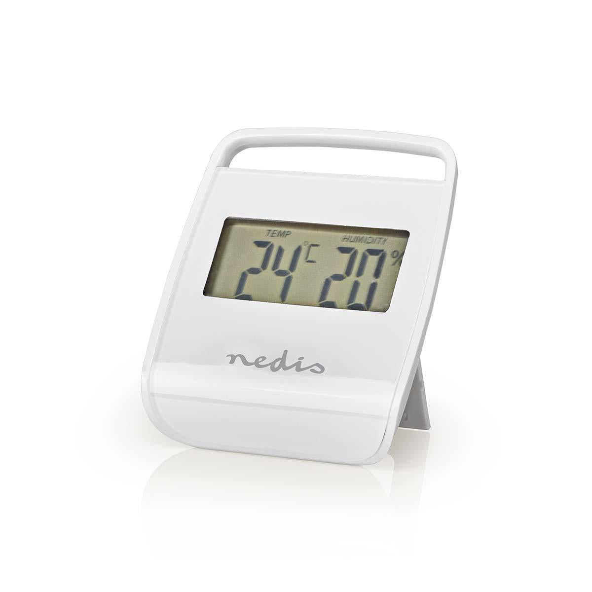 Digitales Thermometer | Innenbereich | Raumtemperatut | Raumfeuchtigkeit | Weiss