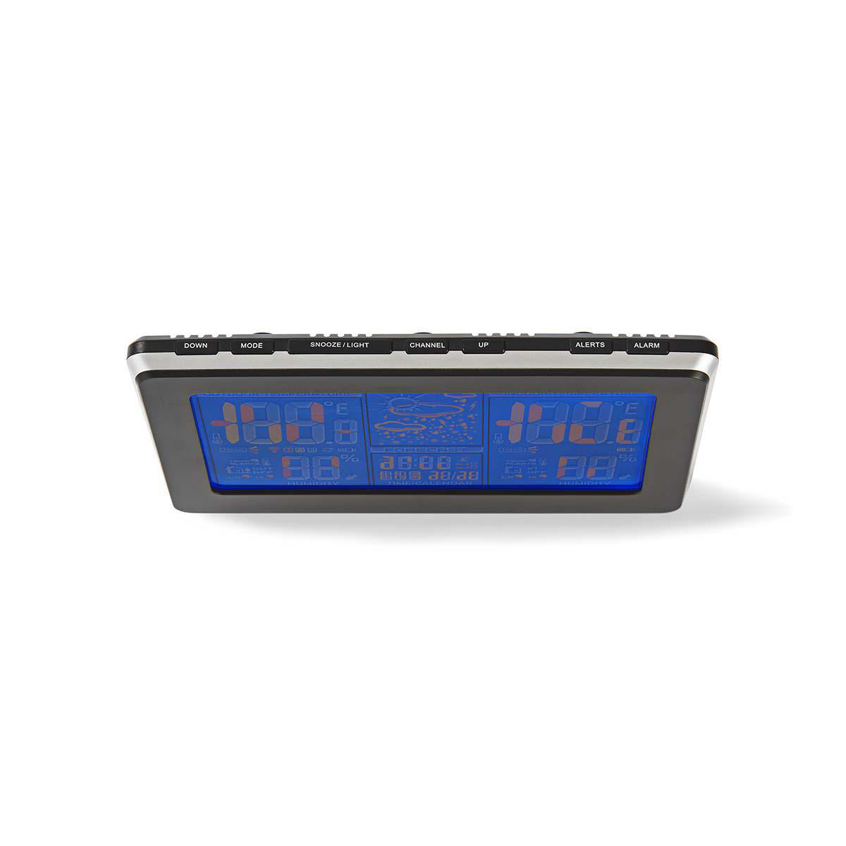 Wetterstation | Innen- und Aussenbereich | Inklusive schnurloser Wettersensor | Wettervorhesage | Zeitdisplay | LCD-Anzeige | Weckerfunktion
