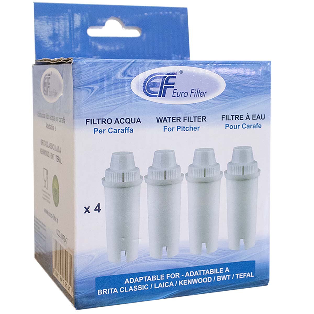 Water filter cartridge for pitcher