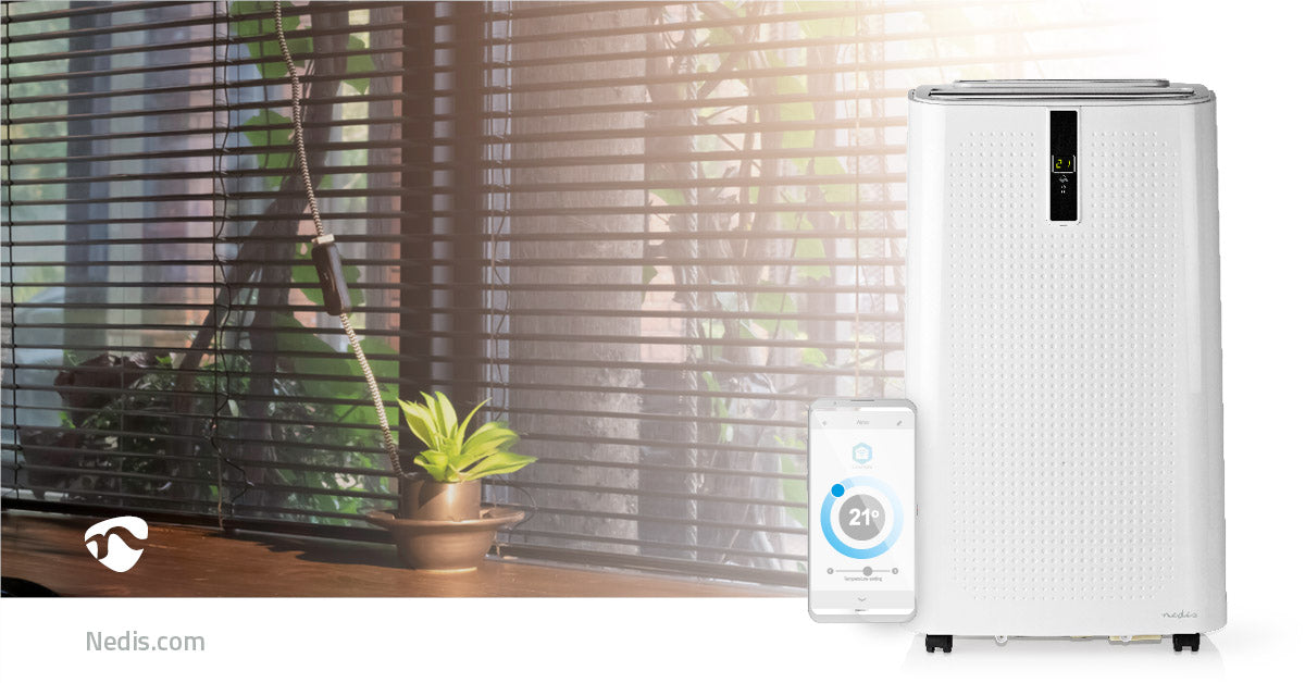 SmartLife 3-in-1-Klimaanlage | Wi-Fi | 12000 BTU | 100 m³ | Entfeuchtung | Android™ / IOS | Energieklasse: A | 3-Geschwindigkeitsstufen | 65 dB | Weiss