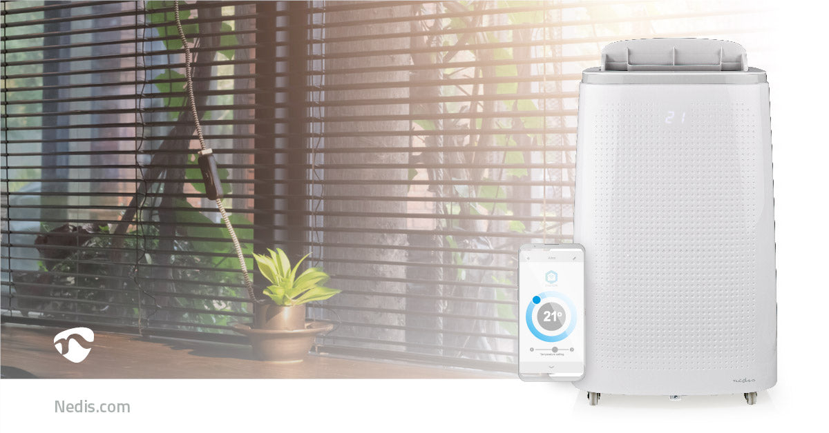 SmartLife 3-in-1-Klimaanlage | Wi-Fi | 16000 BTU | 140 m³ | Entfeuchtung | Android™ / IOS | Energieklasse: A | 3-Geschwindigkeitsstufen | 65 dB | Weiss