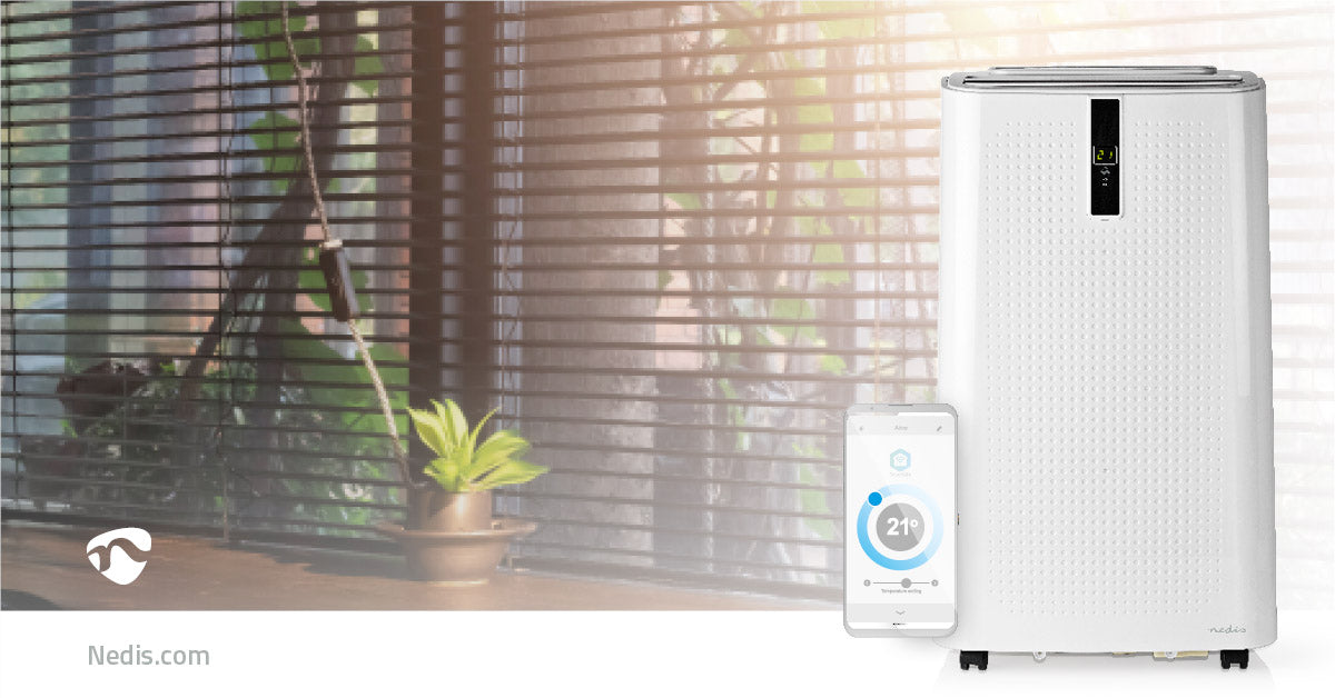 SmartLife 3-in-1-Klimaanlage | Wi-Fi | 9000 BTU | 80 m³ | Entfeuchtung | Android™ / IOS | Energieklasse: A | 3-Geschwindigkeitsstufen | 65 dB | Weiss