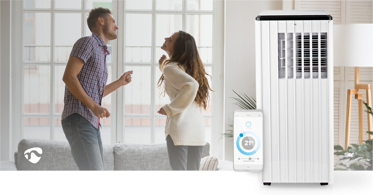 SmartLife 3-in-1-Klimaanlage | Wi-Fi | 9000 BTU | 80 m³ | Entfeuchtung | Android™ / IOS | Energieklasse: A | 3-Geschwindigkeitsstufen | 65 dB | Weiss