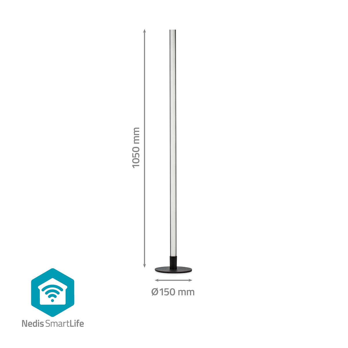 SmartLife Stimmungslicht | Wi-Fi | Tube | 180 lm | RGBIC / Warm bis kühlen weiß | 2700 - 6500 K | 10 W | Metall / Silikon | 1 Stück