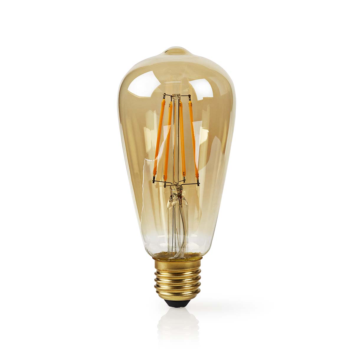 SmartLife LED Filament Lampe | Wi-Fi | E27 | 500 lm | 5 W | Warmweiss | 2200 K | Glas | Android™ / IOS | ST64 | 1 Stück