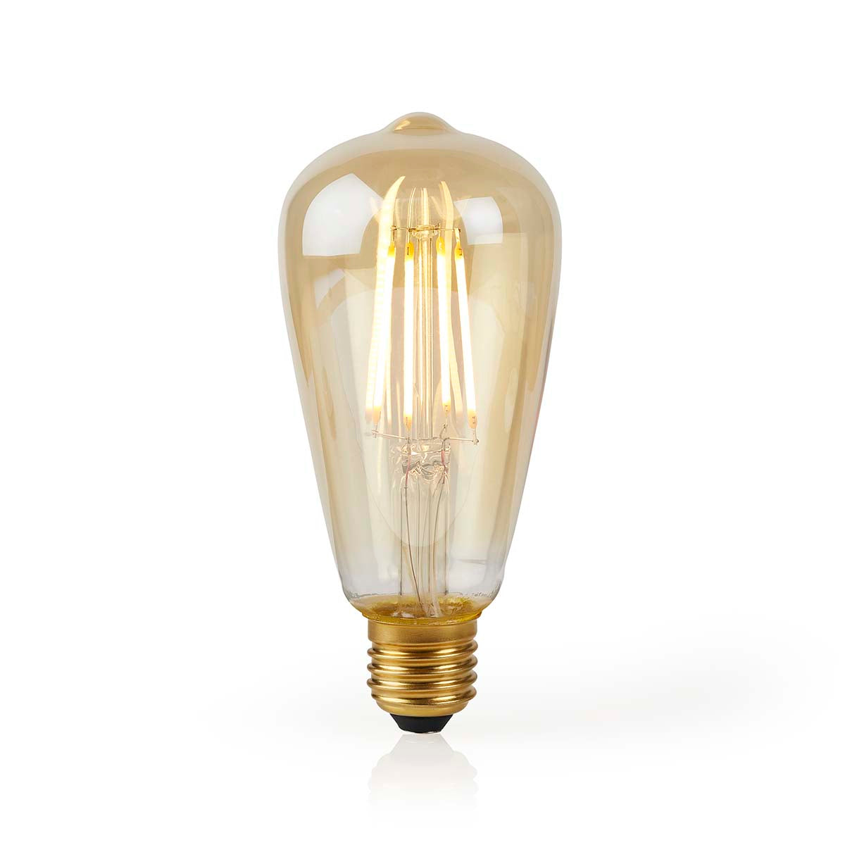 SmartLife LED Filament Lampe | Wi-Fi | E27 | 500 lm | 5 W | Warmweiss | 2200 K | Glas | Android™ / IOS | ST64 | 1 Stück