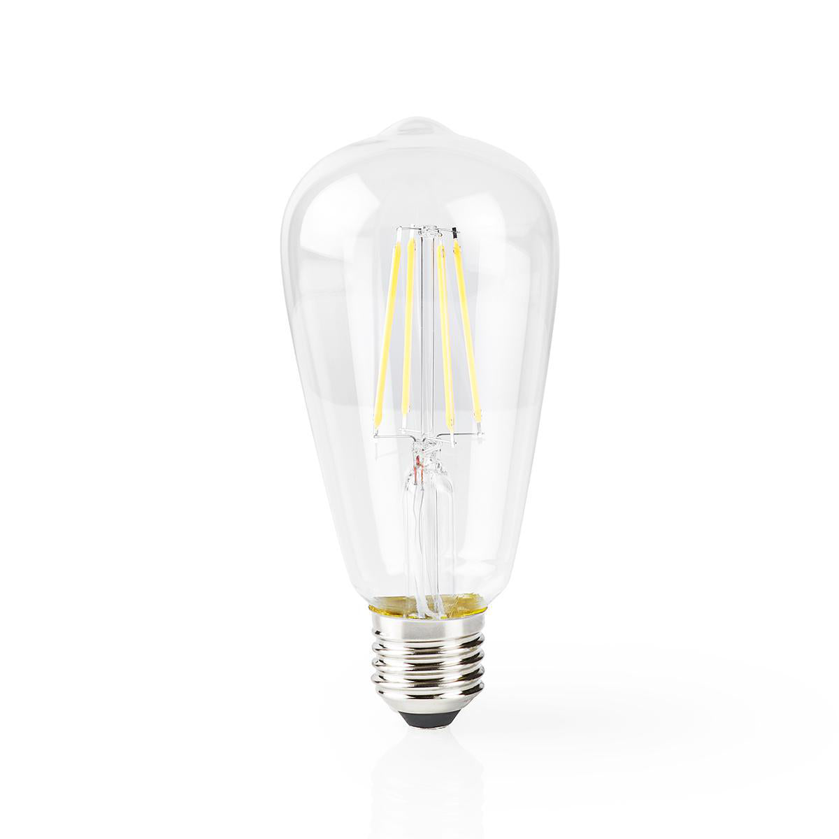 SmartLife LED Filament Lampe | Wi-Fi | E27 | 500 lm | 5 W | Warmweiss | 2700 K | Glas | Android™ / IOS | ST64 | 1 Stück