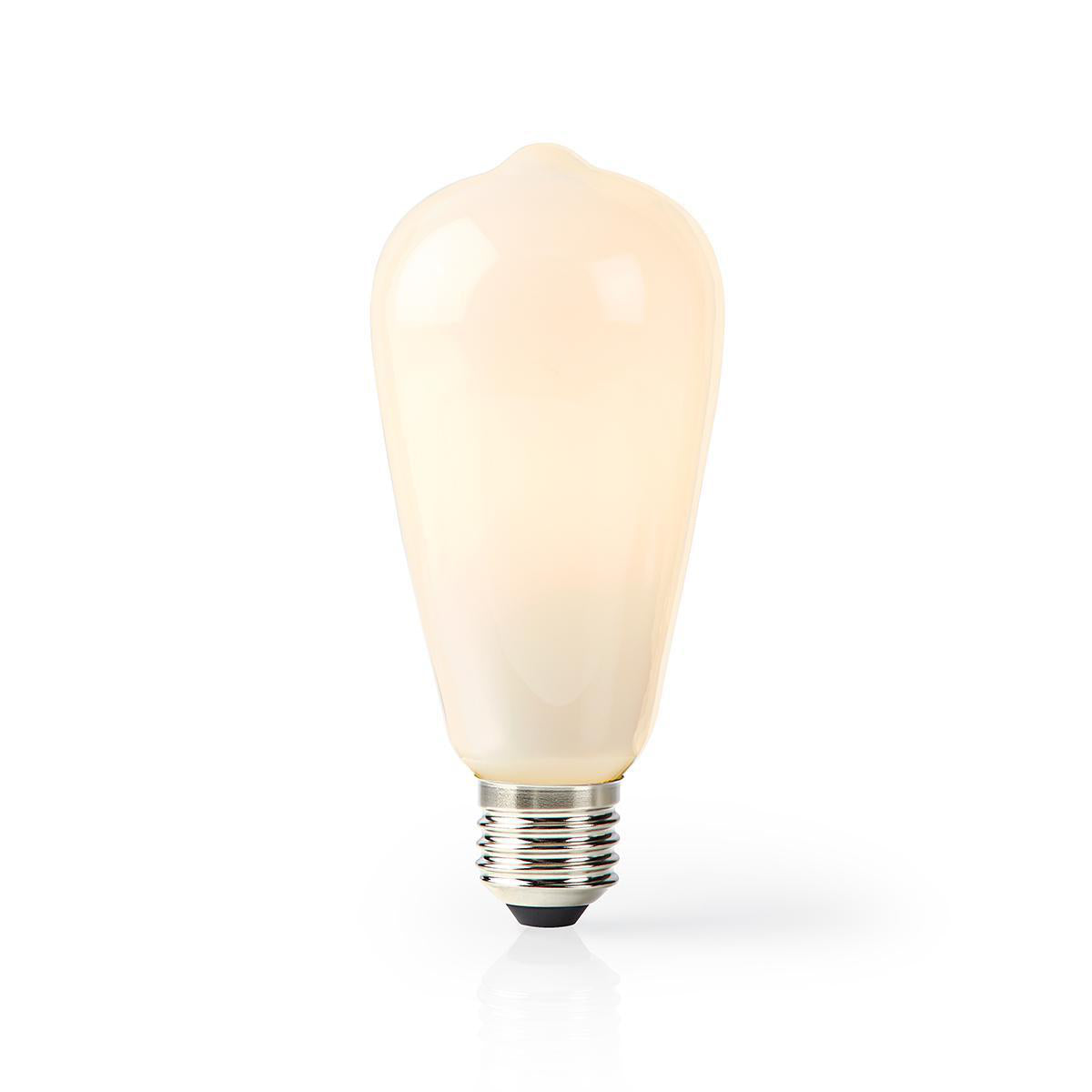 SmartLife LED Filament Lampe | Wi-Fi | E27 | 500 lm | 5 W | Warmweiss | 2700 K | Glas | Android™ / IOS | ST64 | 1 Stück