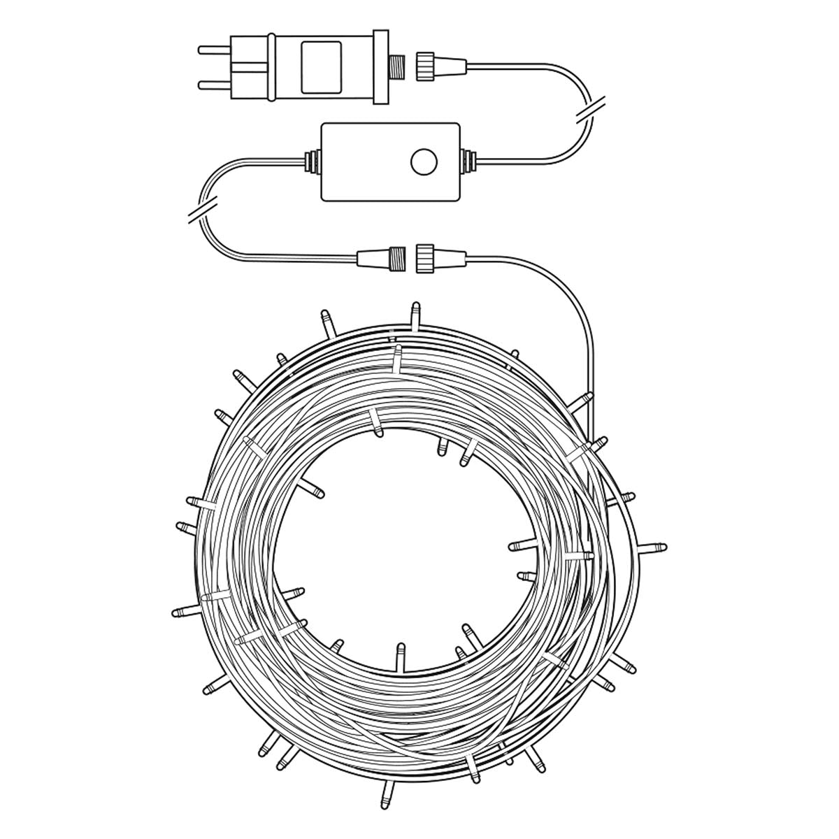 SmartLife Weihnachtsbeleuchtung | Party-Lichter | Wi-Fi | RGB | 48 LED's | 10.80 m | Android™ / IOS