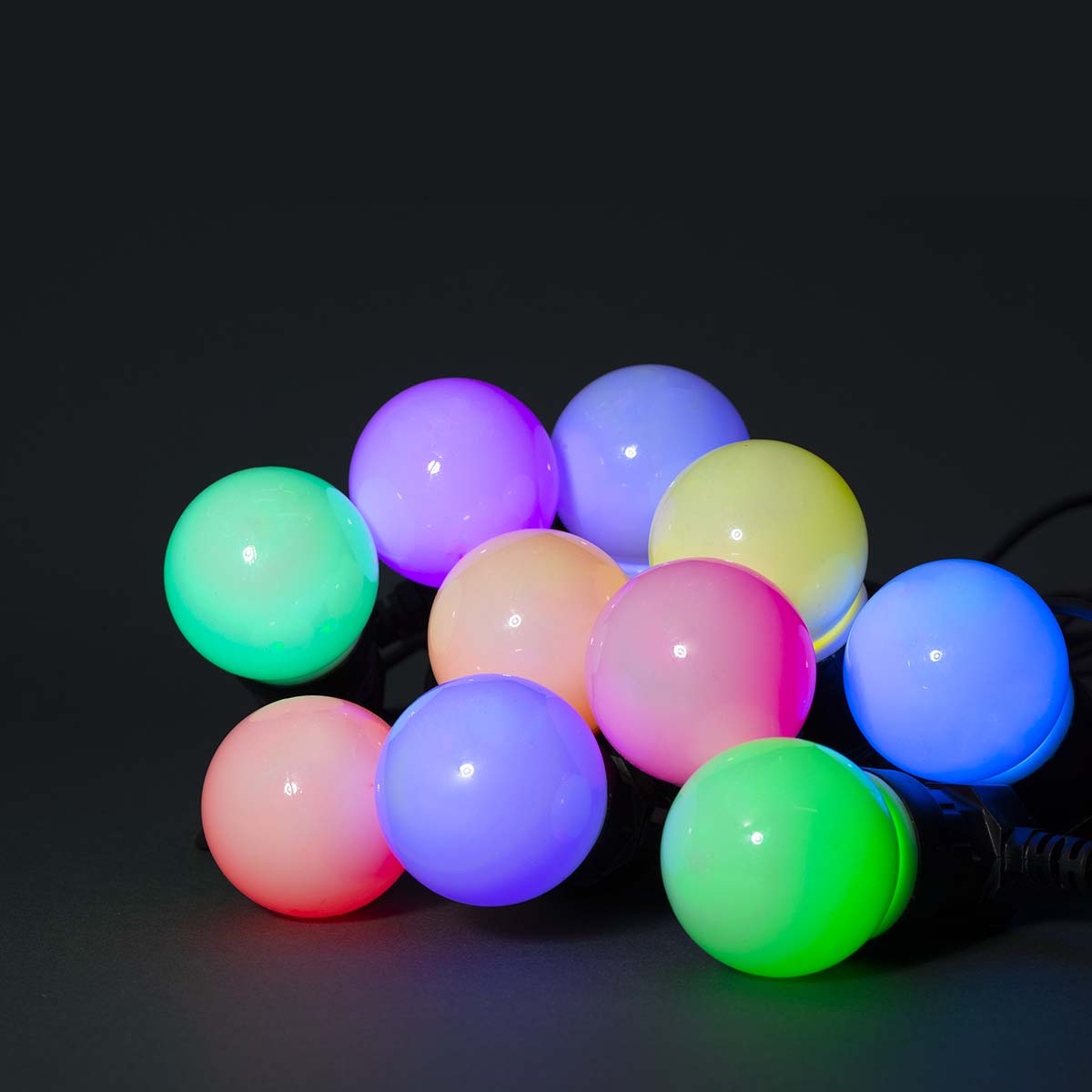 SmartLife Weihnachtsbeleuchtung | Party-Lichter | Wi-Fi | RGB | 10 LED's | 9.00 m | Android™ / IOS | Lampendurchmesser: 50 mm