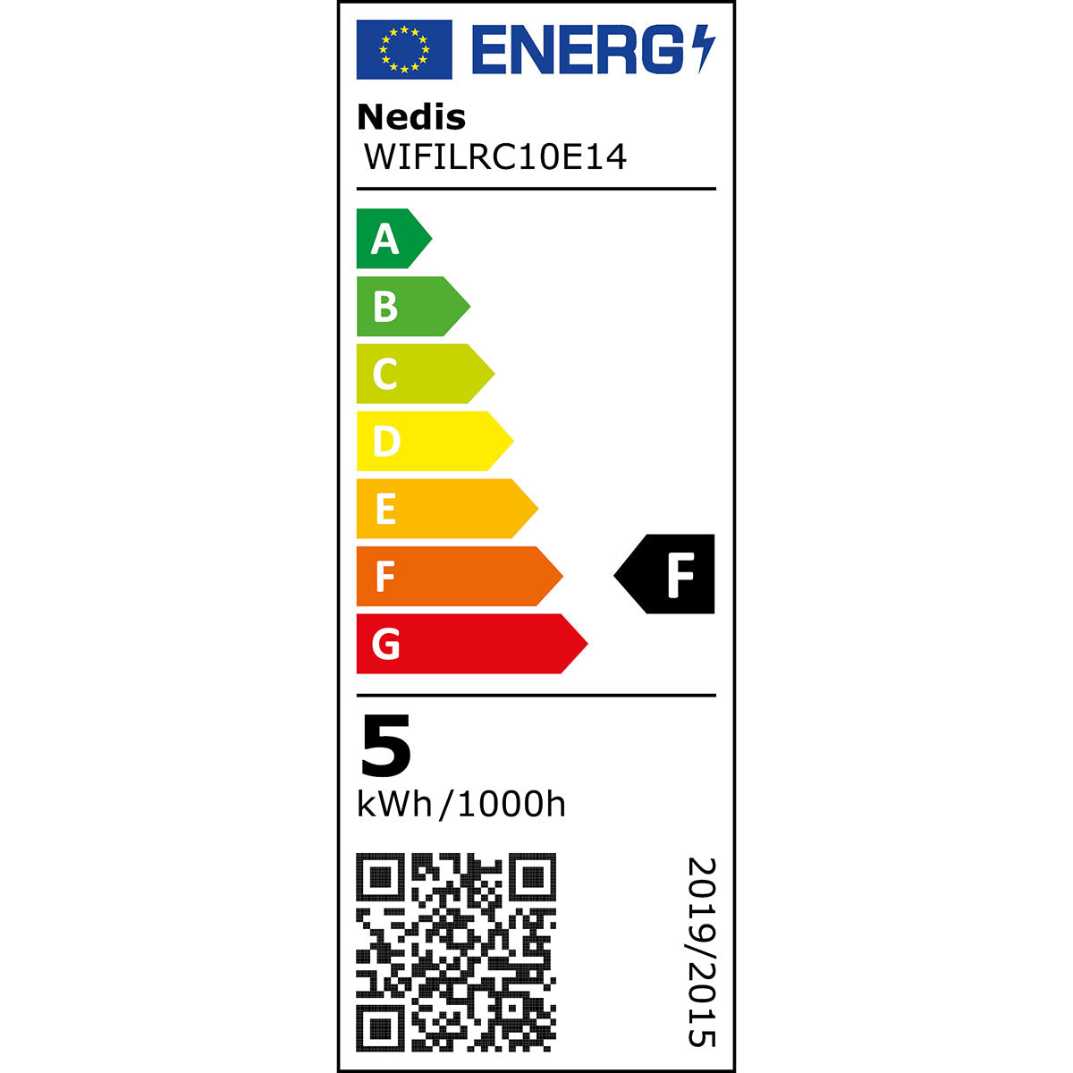 SmartLife Vollfärbige LED-Lampe | Wi-Fi | E14 | 470 lm | 4.9 W | RGB / Warm bis kühlen weiß | 2700 - 6500 K | Android™ / IOS | Kerze | 1 Stück