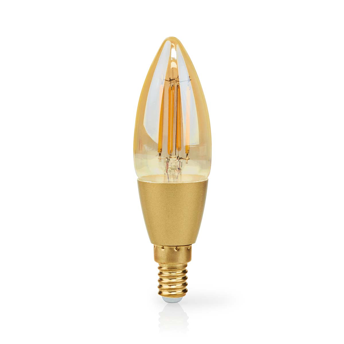 SmartLife LED Filament Lampe | Wi-Fi | E14 | 470 lm | 4.9 W | Warmweiss | 1800 - 3000 K | Glas | Android™ / IOS | Kerze | 1 Stück