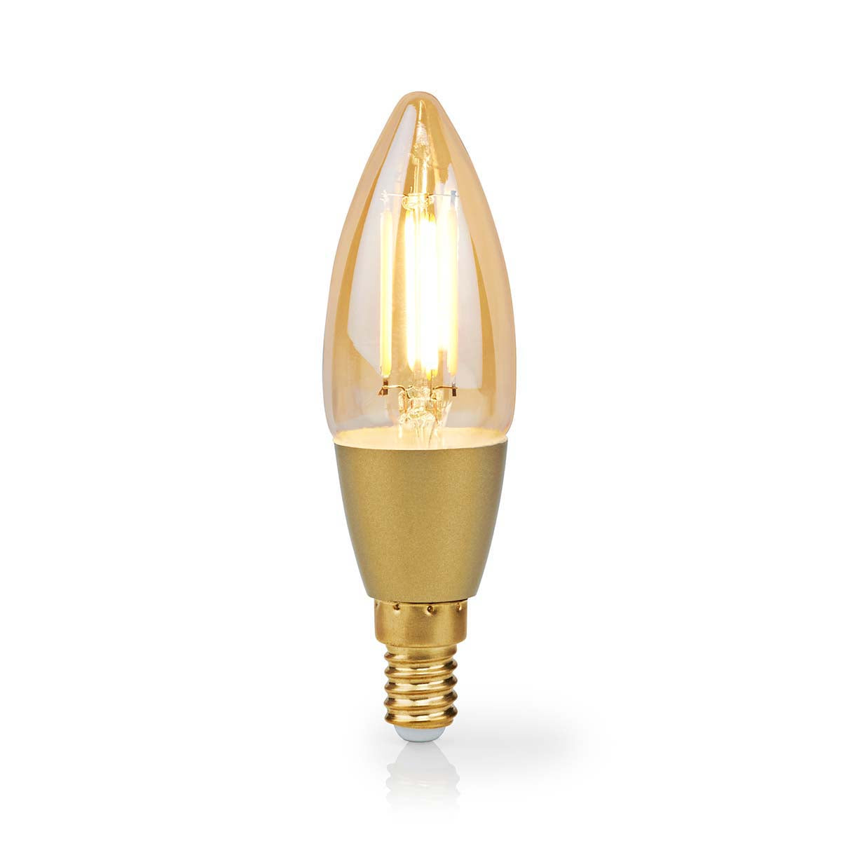 SmartLife LED Filament Lampe | Wi-Fi | E14 | 470 lm | 4.9 W | Warmweiss | 1800 - 3000 K | Glas | Android™ / IOS | Kerze | 1 Stück