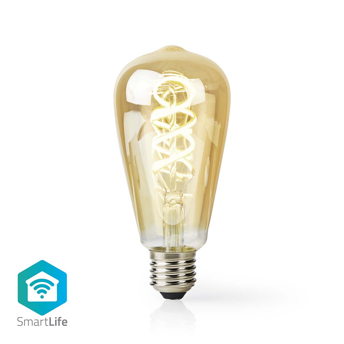 SmartLife LED Filament Lampe | Wi-Fi | E27 | 360 lm | 4.9 W | Warm bis kühlen weiß | 1800 - 6500 K | Glas | Android™ / IOS | ST64 | 1 Stück