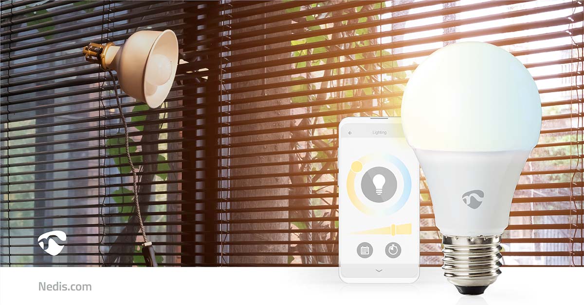 SmartLife-LED-Glühbirne | Wi-Fi | E27 | 806 lm | 9 W | Warm bis kühlen weiß | 2700 - 6500 K | Android™ / IOS | Birne | 1 Stück