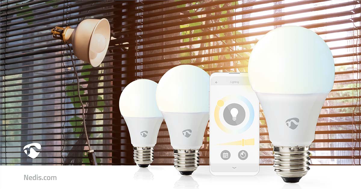 SmartLife-LED-Glühbirne | Wi-Fi | E27 | 806 lm | 9 W | Warm bis kühlen weiß | 2700 - 6500 K | Android™ / IOS | Birne | 3 Stück