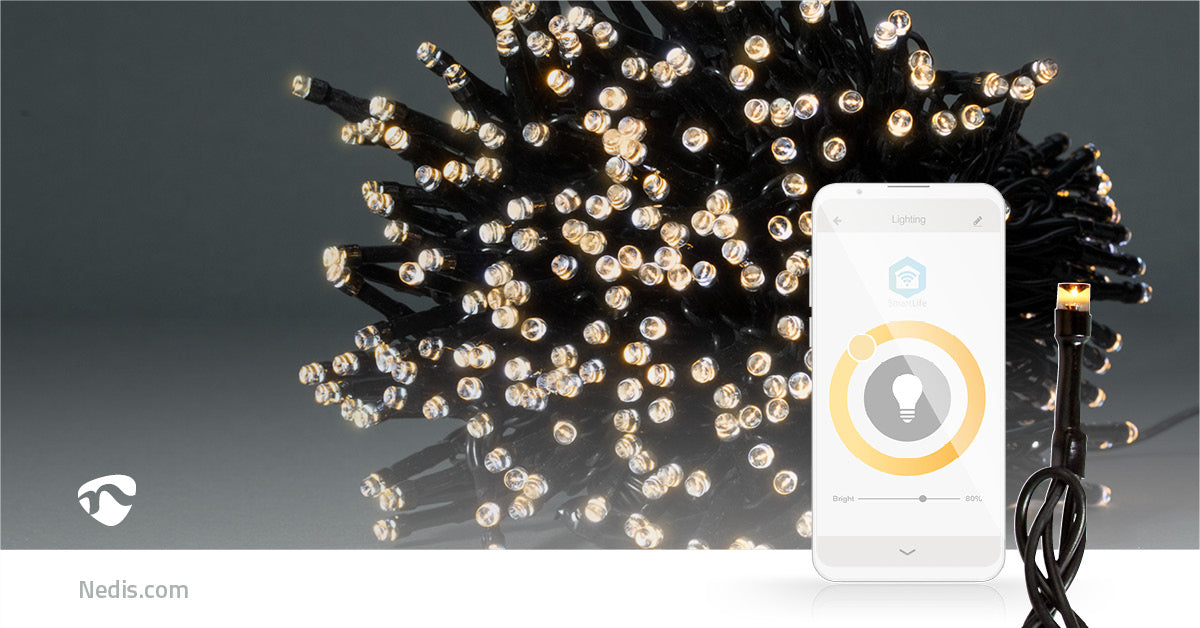 SmartLife Weihnachtsbeleuchtung | Schnur | Wi-Fi | Warmweiss | 400 LED's | 20.0 m | Android™ / IOS