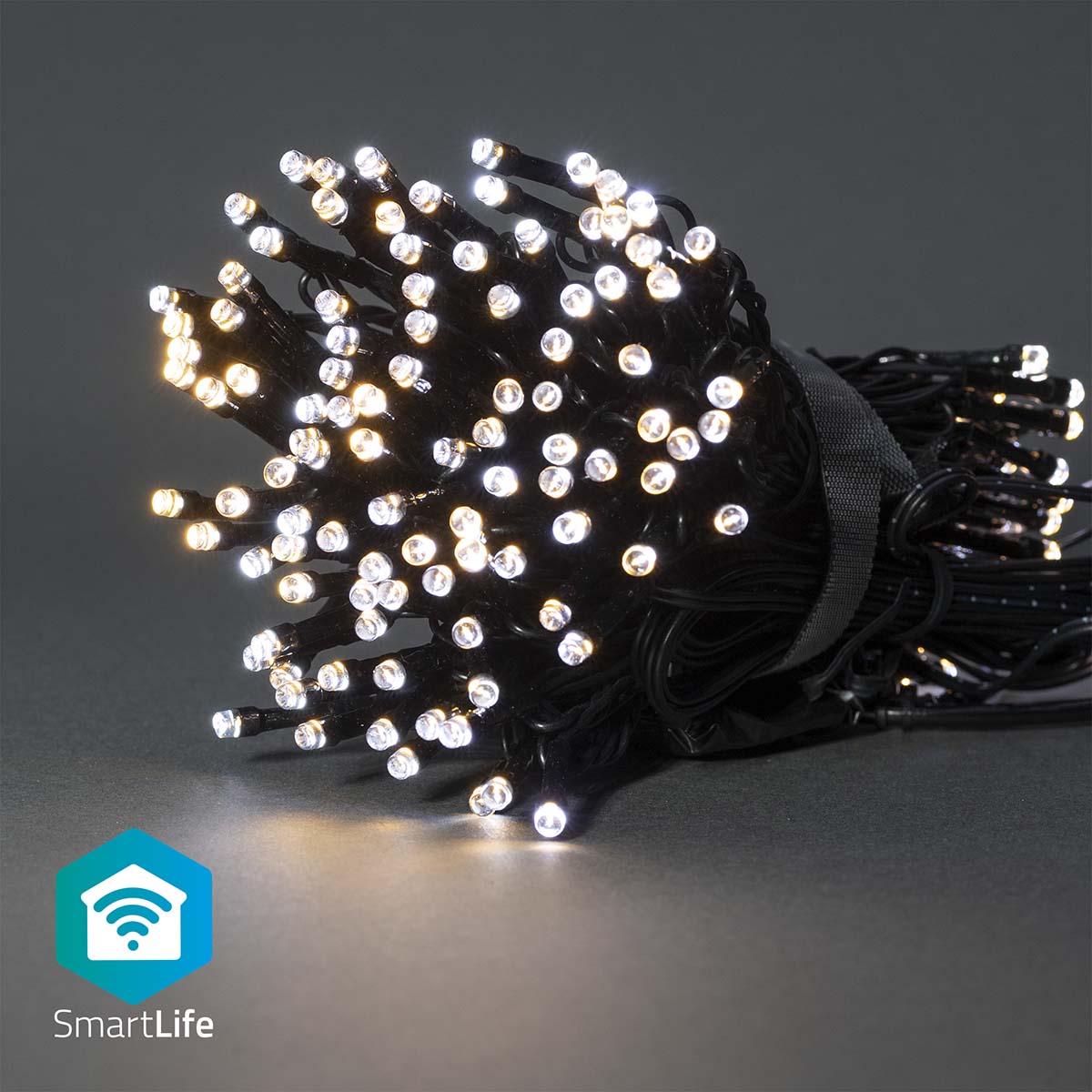 SmartLife Weihnachtsbeleuchtung | Schnur | Wi-Fi | Warm bis kühlen weiß | 100 LED's | 10.0 m | Android™ / IOS