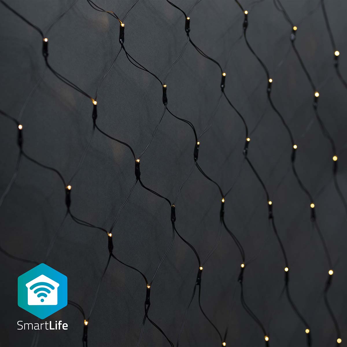 SmartLife Weihnachtsbeleuchtung | Netz | Wi-Fi | Warmweiss | 280 LED's | 3.00 m | 3 x 2 m | Android™ / IOS