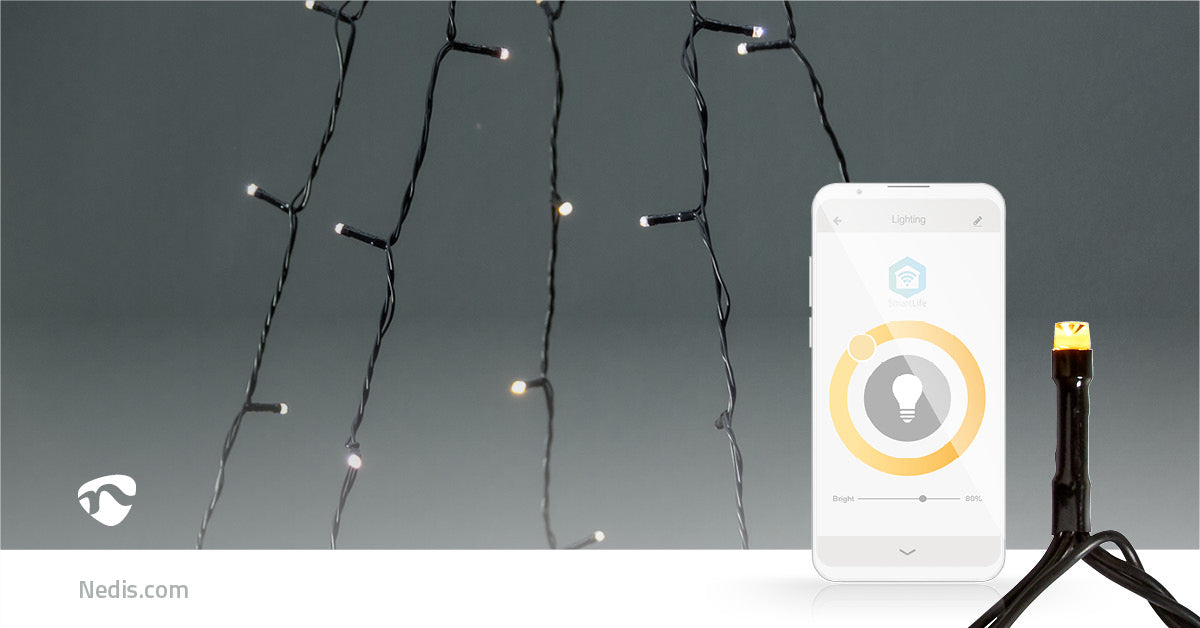 SmartLife Weihnachtsbeleuchtung | Baum | Wi-Fi | Warmweiss | 200 LED's | 20.0 m | 5 x 4 m | Android™ / IOS