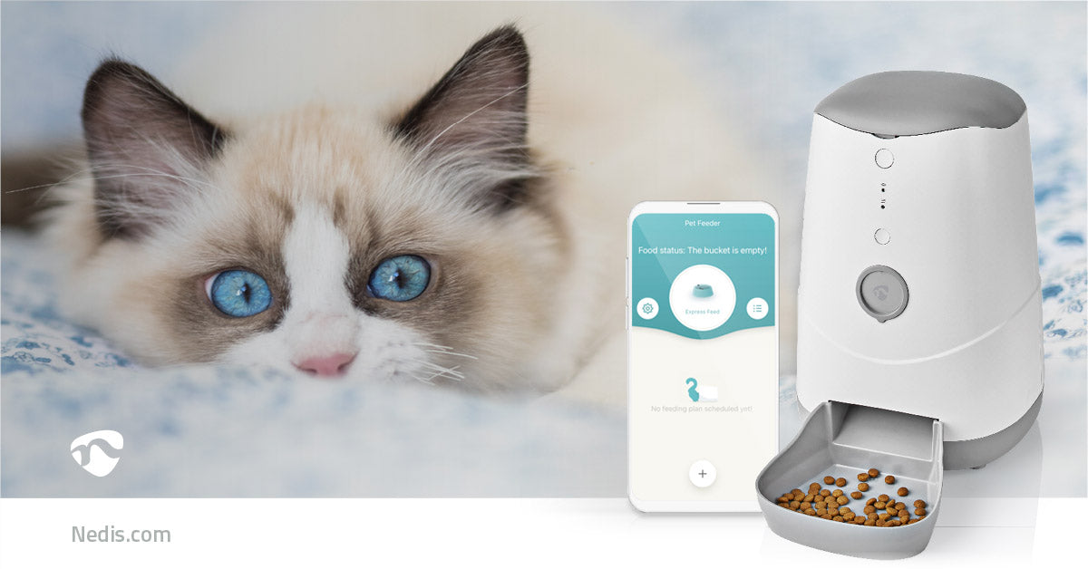 SmartLife Futterspender für Haustiere | Automatischer Futterautomat für Hunde und Katzen | Wi-Fi | 3.7 l | Android™ / IOS