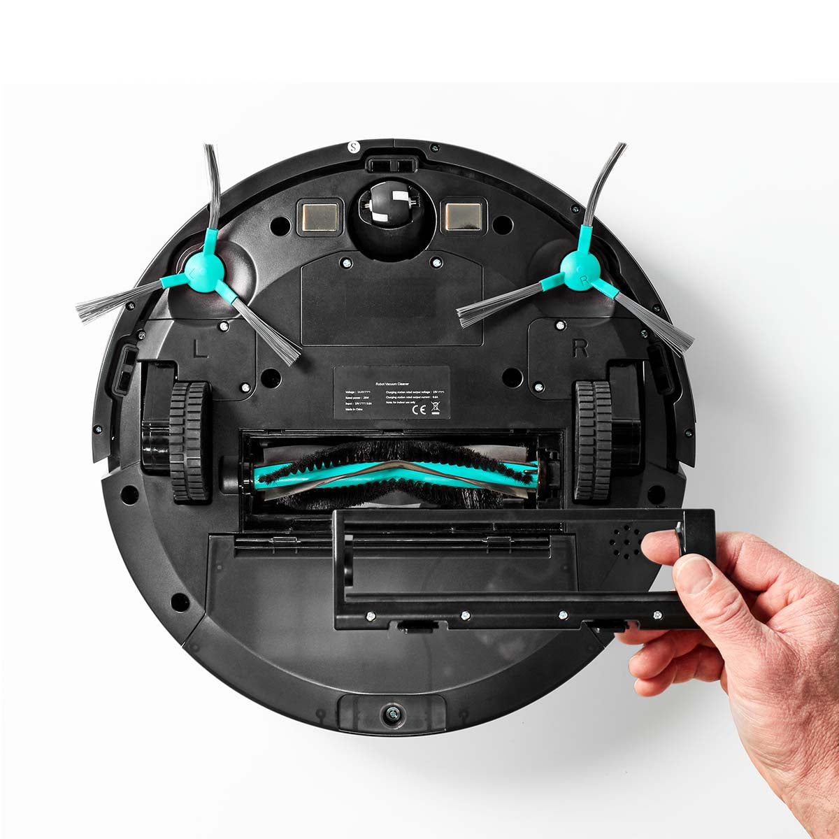 SmartLife Roboter-Staubsauger | Laser-Navigation | Wi-Fi | Kapazität Auffangbehälter: 0.6 l | Automatisches Laden | Maximale Betriebszeit: 120 min | Schwarz | Android™ / IOS