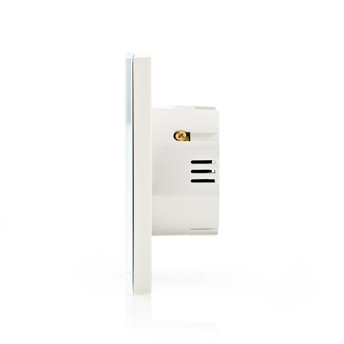 SmartLife Wandschalter | Wi-Fi | Single | Wandhalterung | 1000 W | Android™ / IOS | Glas | Weiss