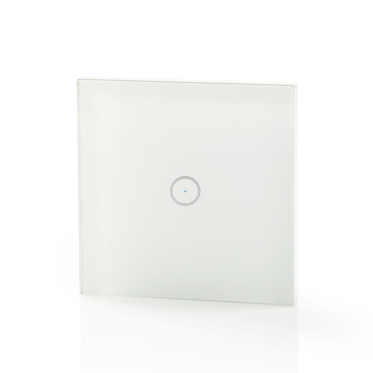 SmartLife Wandschalter | Wi-Fi | Single | Wandhalterung | 1000 W | Android™ / IOS | Glas | Weiss