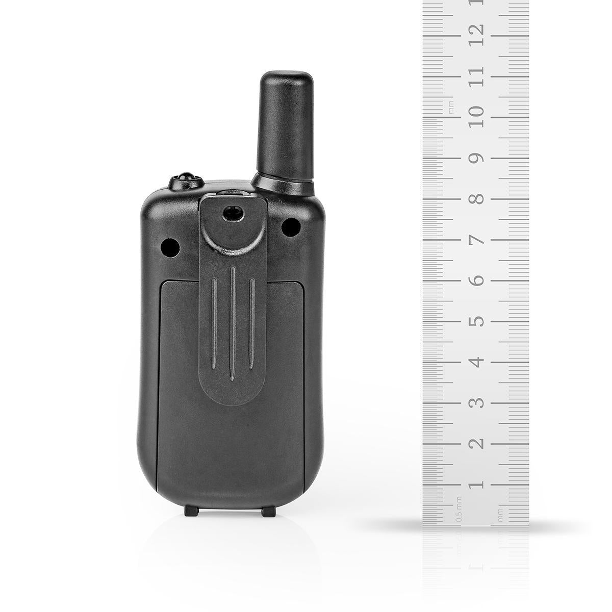 Walkie-Talkie-Set | 2 Hörer | Bis zu 5 km | Frequenzkanäle: 8 | PTT / VOX | Bis zu 2.5 Hours | Schwarz