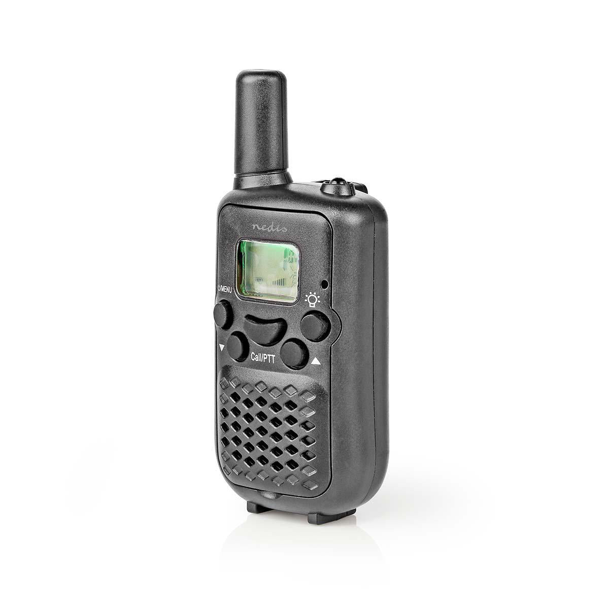 Walkie-Talkie-Set | 2 Hörer | Bis zu 5 km | Frequenzkanäle: 8 | PTT / VOX | Bis zu 2.5 Hours | Schwarz