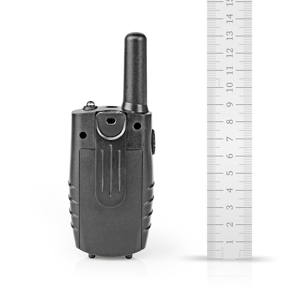 Walkie-Talkie-Set | 2 Hörer | Bis zu 8 km | Frequenzkanäle: 8 | PTT / VOX | Bis zu 2.5 Hours | Kopfhörerausgang | Schwarz