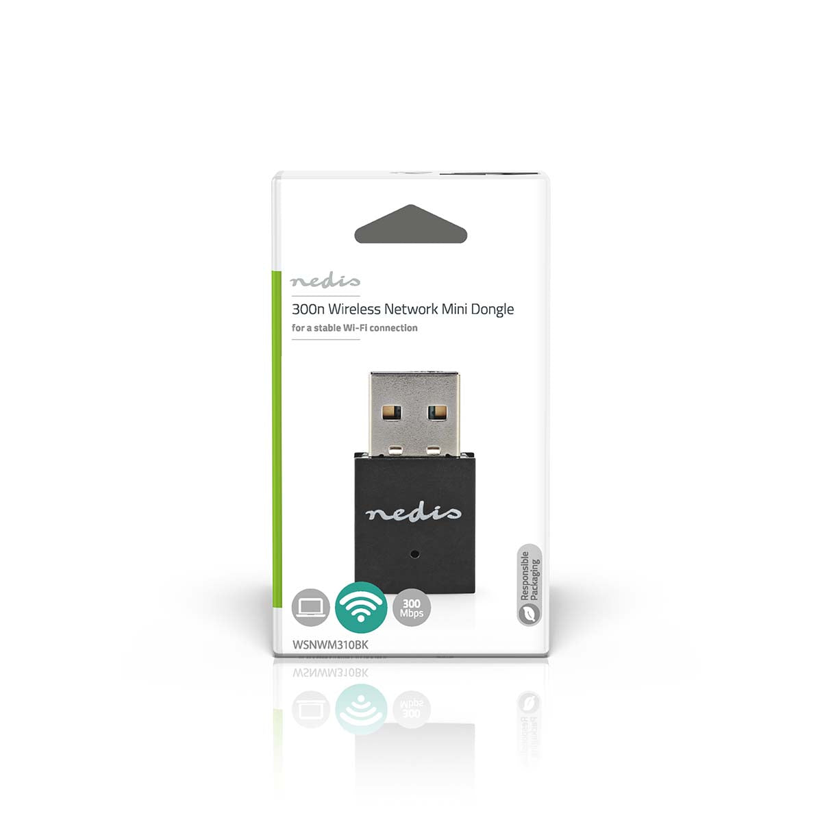 Netzwerk-Dongle | Wi-Fi | N300 | 2.4 GHz | USB2.0 | Wi-Fi speed total: 300 Mbps | Windows 10 / Windows 11 / Windows 8