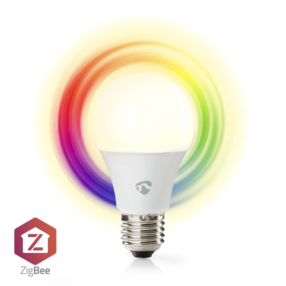 SmartLife Vollfärbige LED-Lampe | Zigbee 3.0 | E27 | 806 lm | 9 W | RGB / Warm bis kühlen weiß | 2200 - 6500 K | Android™ / IOS | Birne | 1 Stück