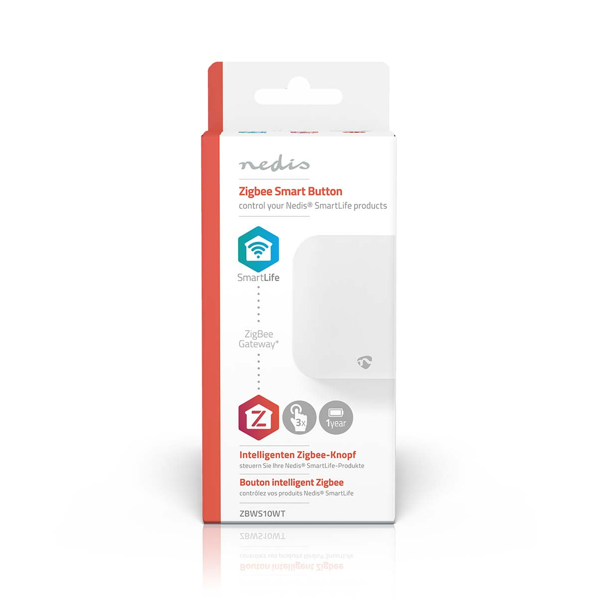 SmartLife Wandschalter | Zigbee 3.0 | Wandhalterung | Android™ / IOS | Kunststoff | Weiss