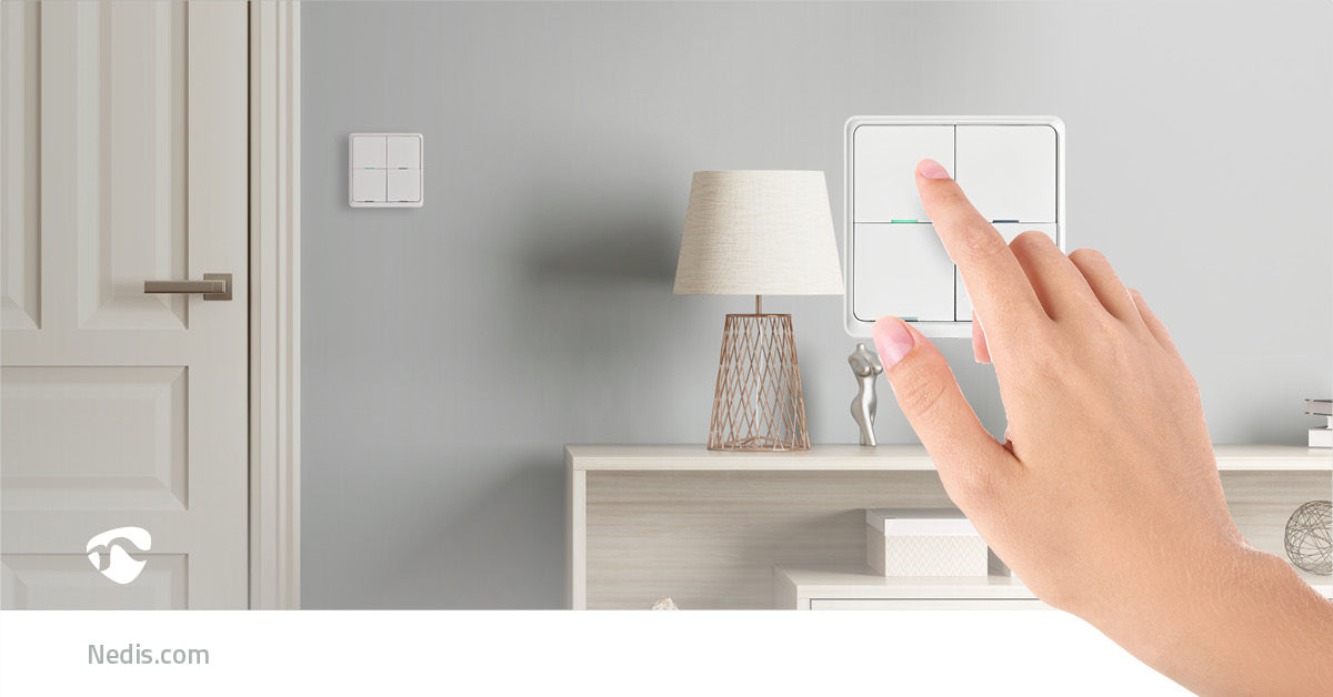 SmartLife Wandschalter | Zigbee 3.0 | Wandhalterung | Android™ / IOS | Kunststoff | Weiss