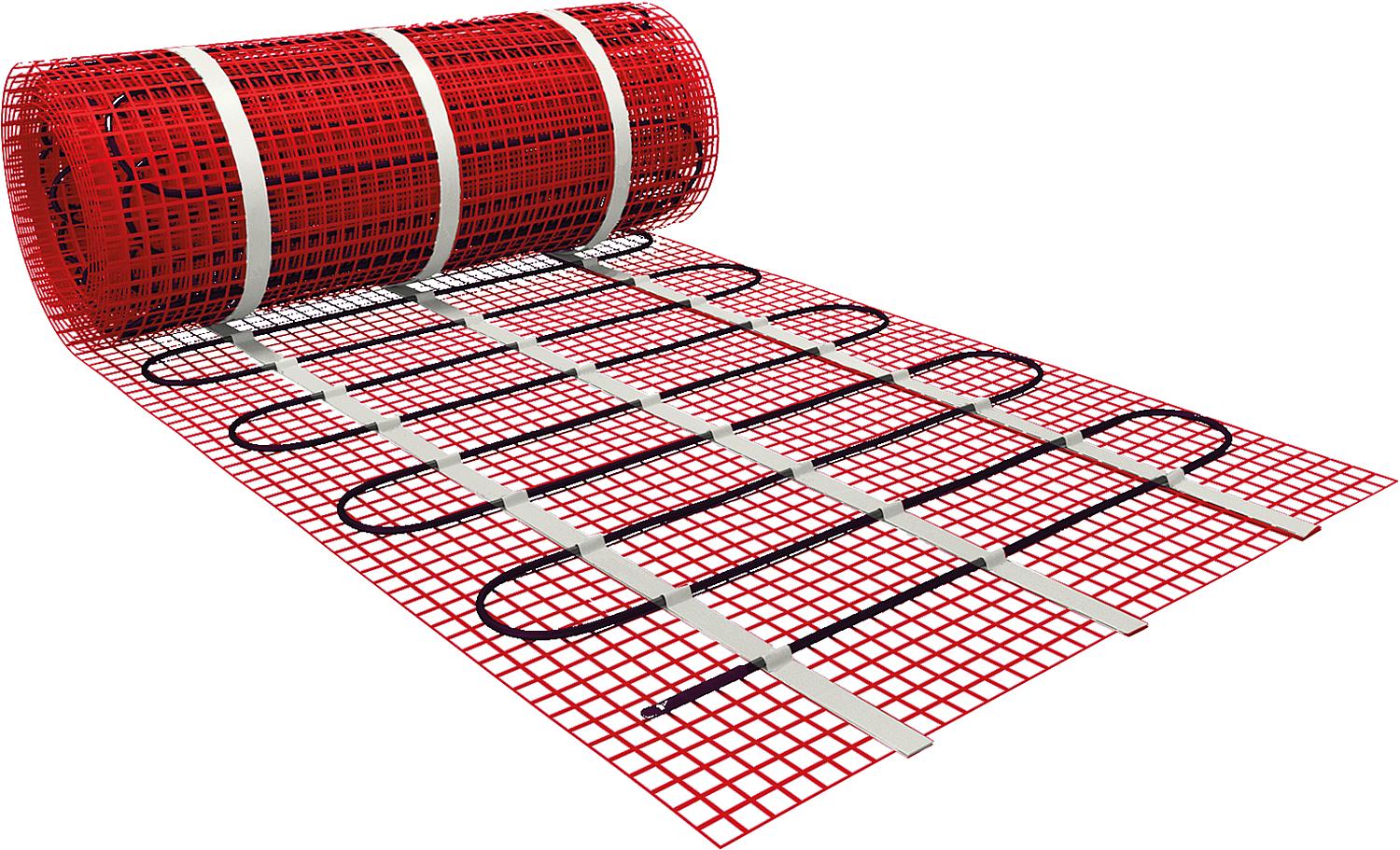 asdec life ® electric thin-bed heating mat, 30.0 x 0.5m=15.0m², 2250 W
