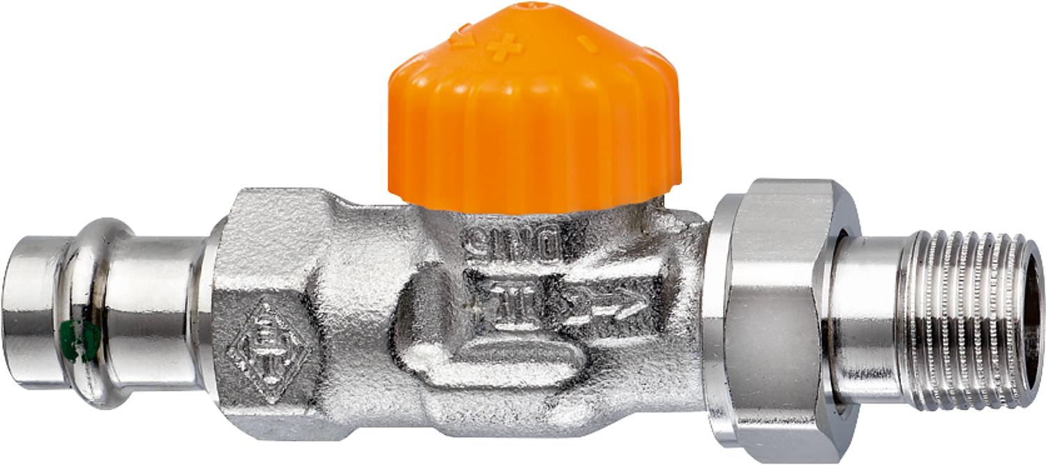 asdec life ® thermostatic valve body IMI Heimeier Eclipse DN15(1/2")x 15mm press connection. Passage