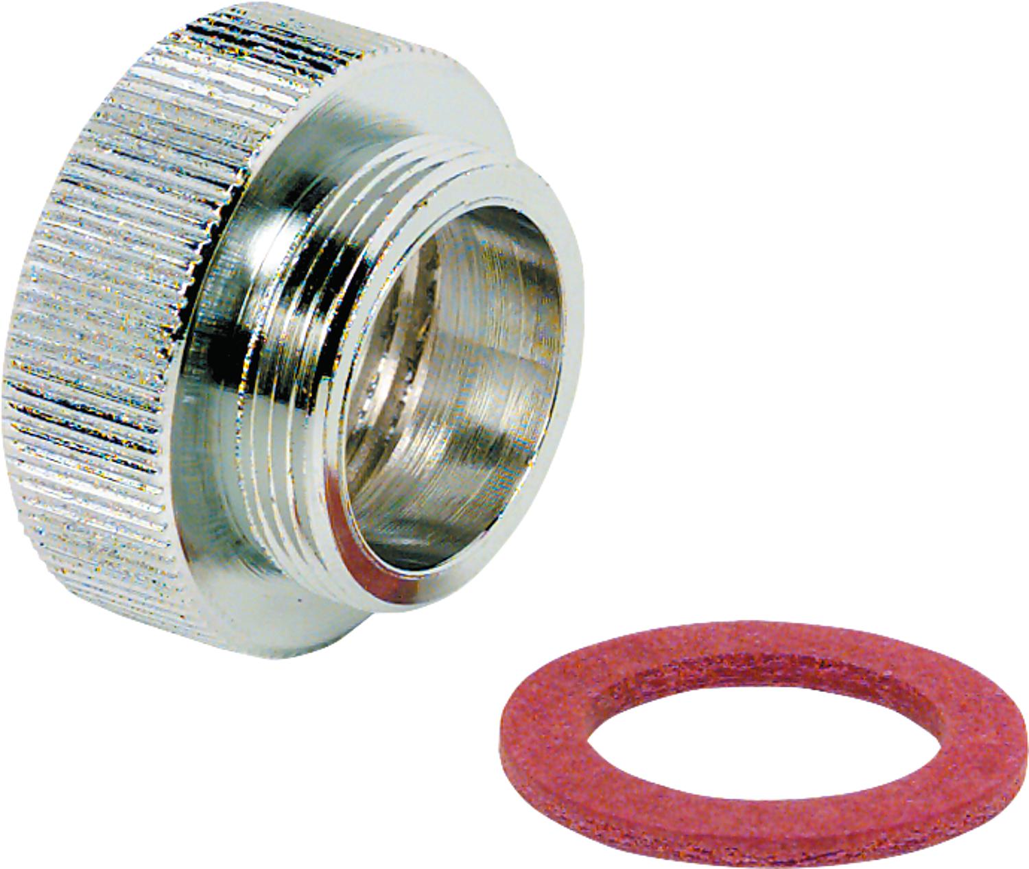 asdec life ® reducer brass chrome-plated *BG* IT 3/4" to M22X1 AG