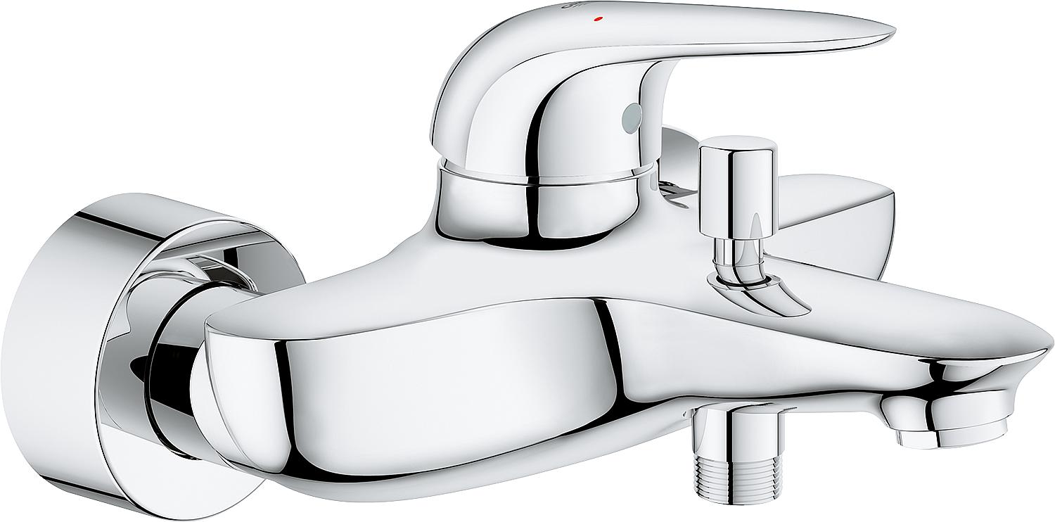 asdec life ® bath mixer Grohe Eurostyle chrome-plated, closed lever, exposed