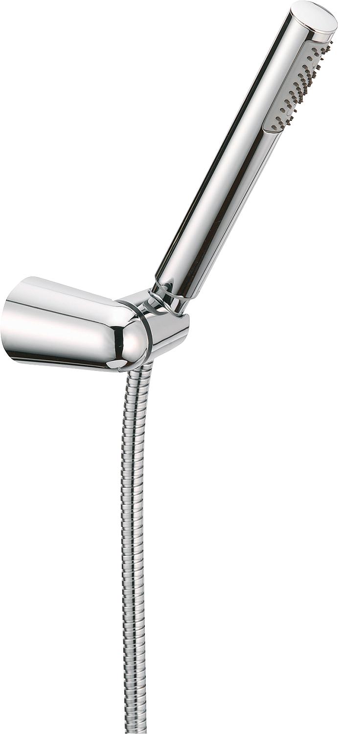 asdec life ® hand shower set Evelia chrome-plated, with wall shower holder projection 90 mm