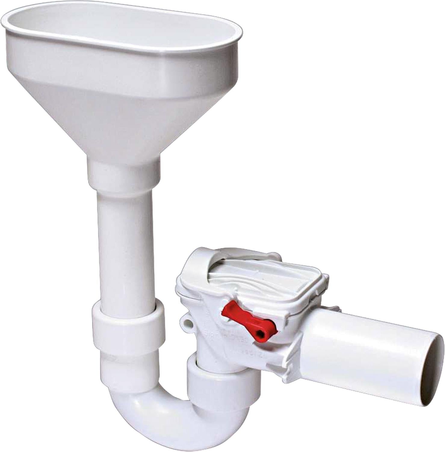 asdec life ® boiler backwater valve Staufix 73053 Funnel design siphon DN50 plastic